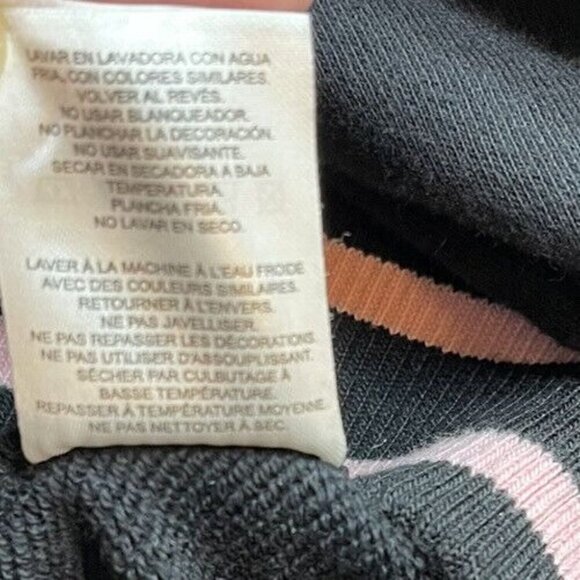 FILA Black Crewneck Multicolor Spellout Women's Sweatshirt Size Small Athletic - Picture 7 of 7